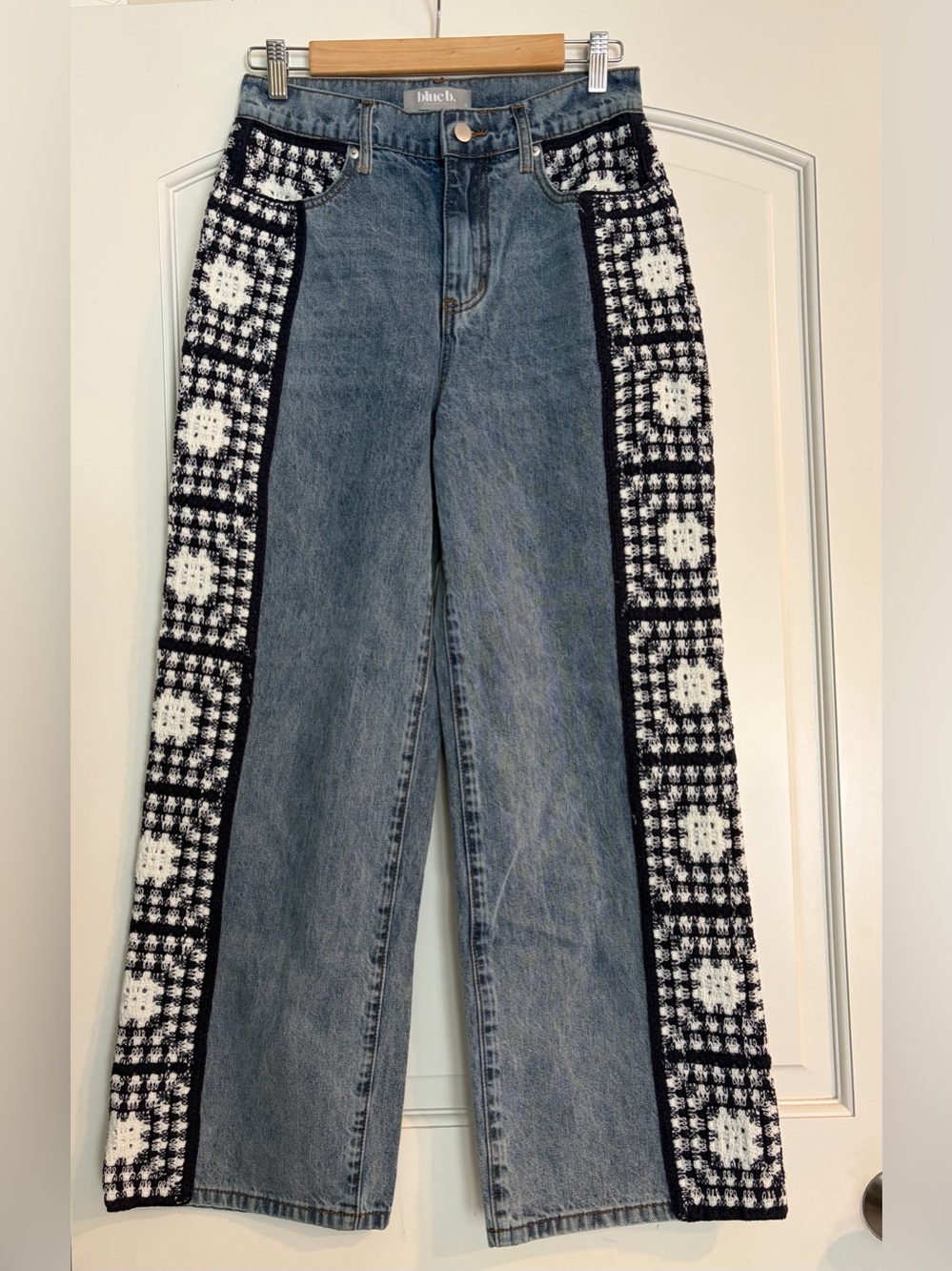 blue.b Women’s Straight Jeans High Rise Blue Medium Wash Denim Size Small